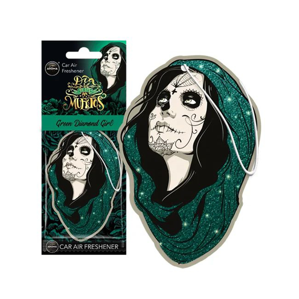 Picture of Aroma Car Air Freshener Green Diamond Girl 