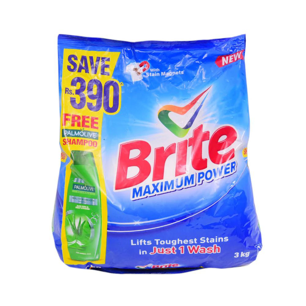 Picture of Brite Washing Powder Maximum Power 3kg Promo