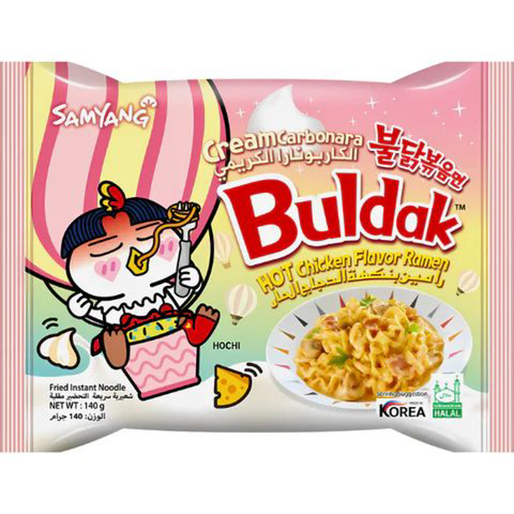 Picture of Buldak Cream Carbonara Chicken Flavor Reman Noodle 140gm