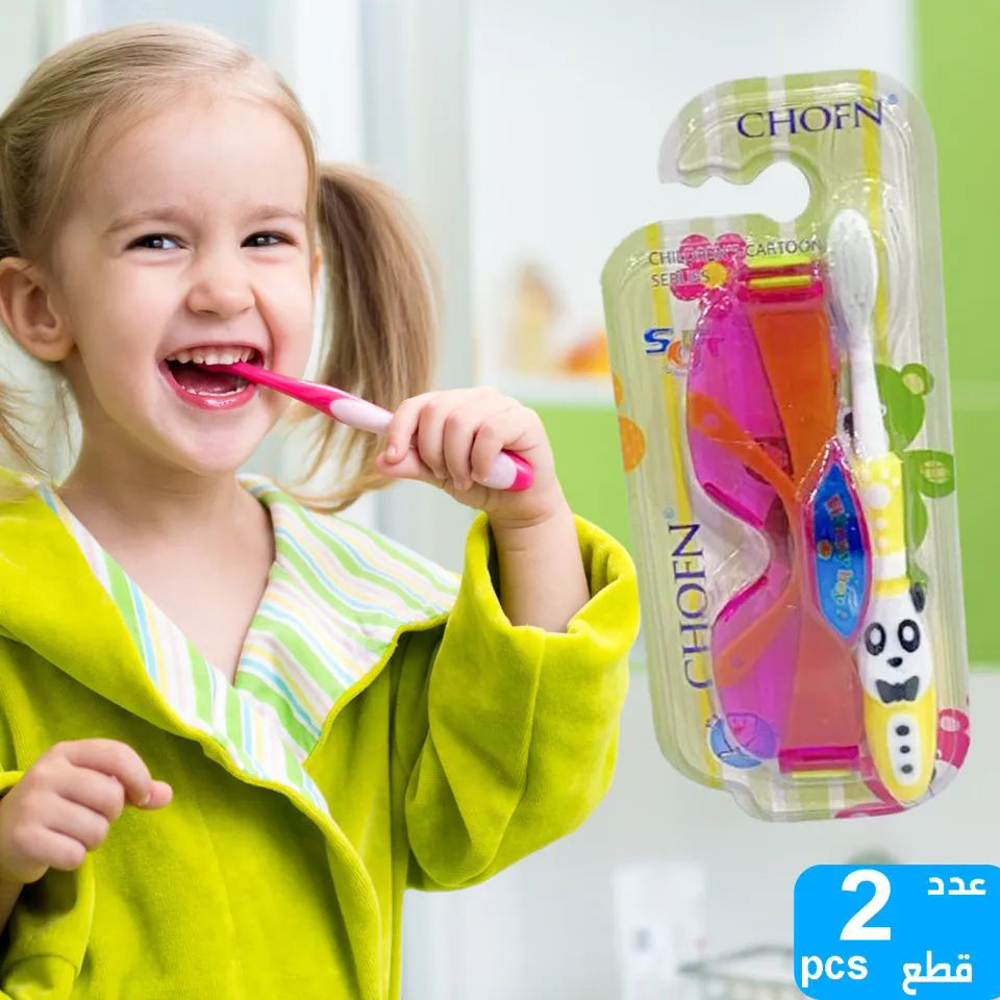 Picture of Cartoon Kids Long Toothbrush