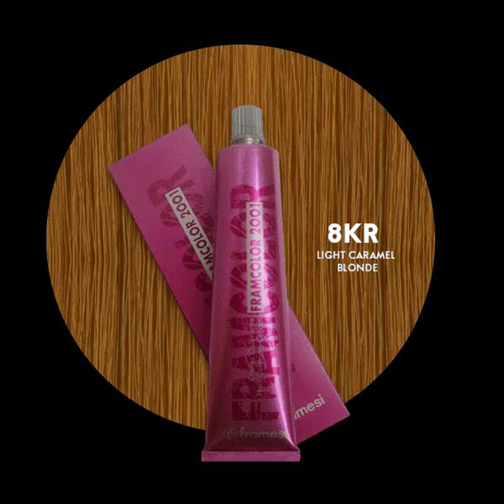 Picture of Framesi Hair Color 2001 8KR Light Caramel Blonde 60ML