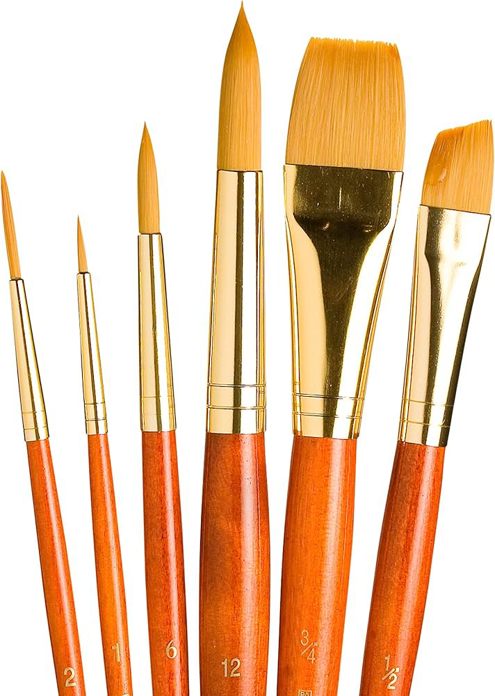 Picture of Paint Brush 6pc Orange