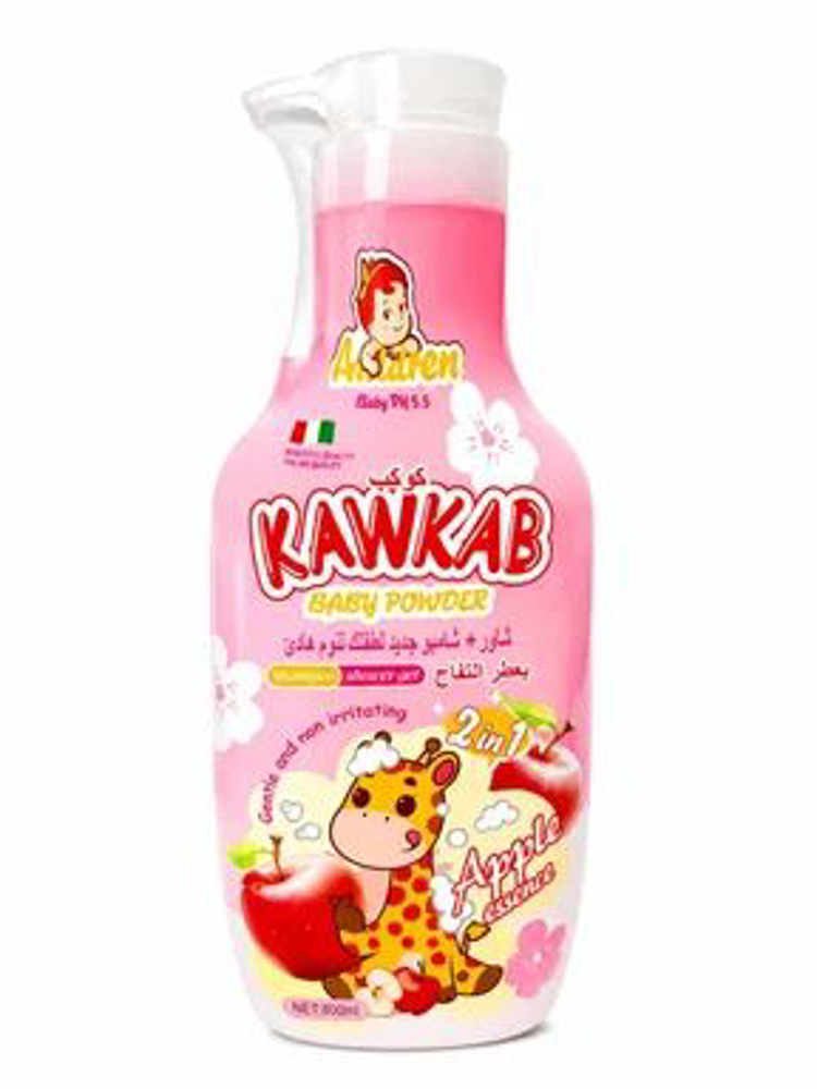 Picture of Kawkab Baby Shampoo+shower Gel Apple Essence 800ml