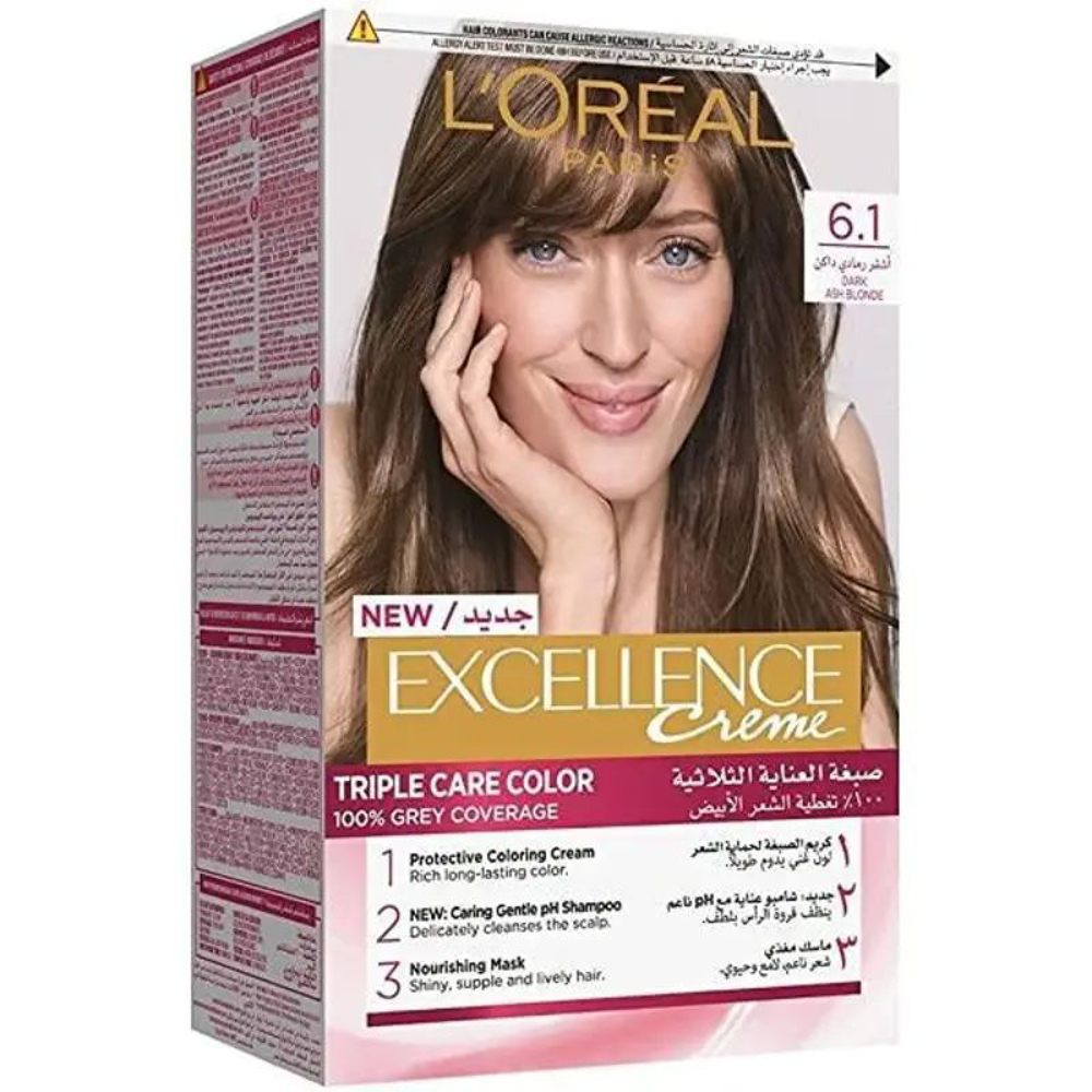 Picture of Loreal Paris Excellence Creme Hair Color 6.1 Dark Ash Blonde 