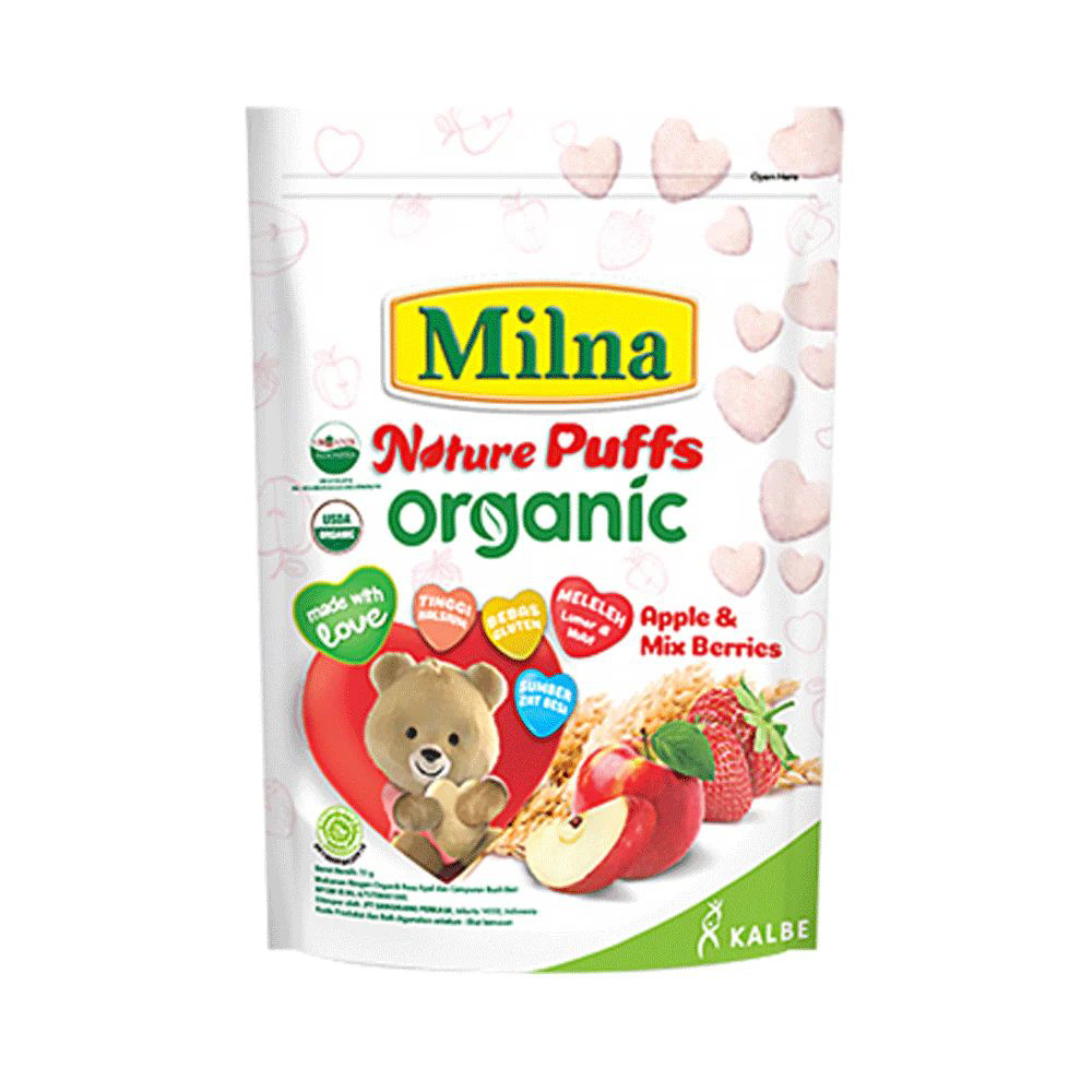 Picture of Milna Nature Puff Apple & Mix Fruite Berries Organic Baby Food 15gm