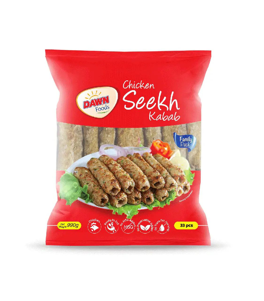 Picture of Dawn Food Chicken Seekh Kabab 33Pcs 990GM