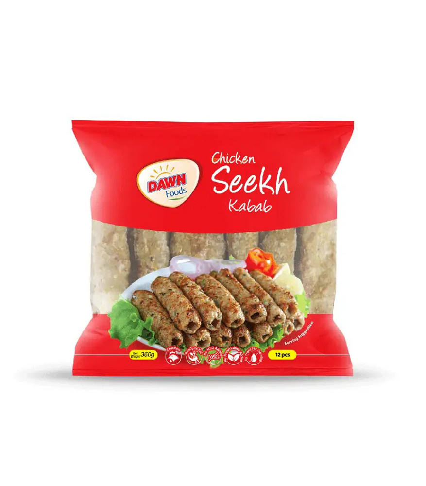 Picture of Dawn Food Chicken Seekh Kabab 12Pcs 360GM