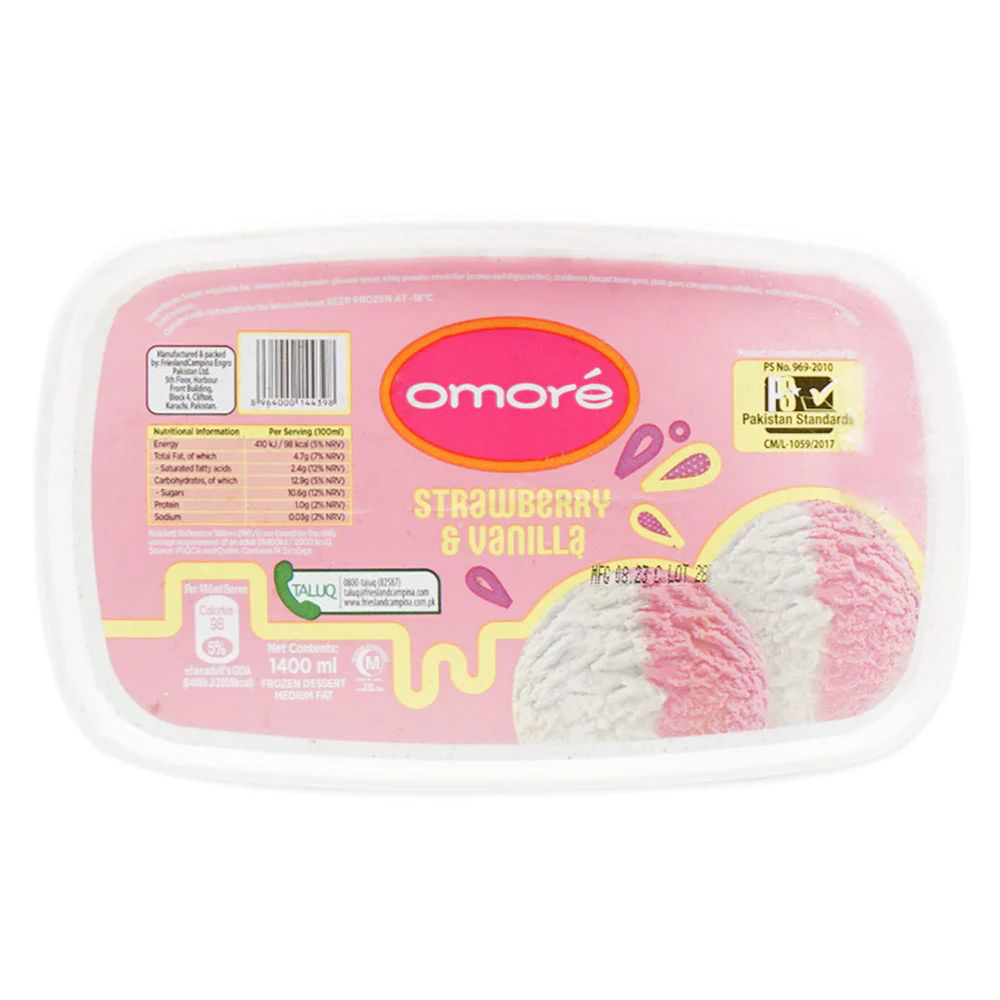 Picture of Omore Strawberry  Ice Cream 600ML