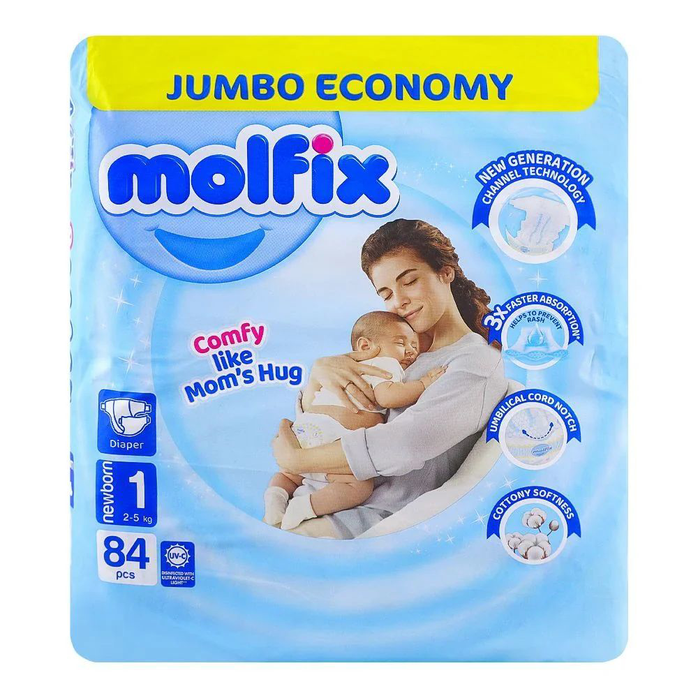 Picture of Molfix Baby Diaper Newborn -1 84pcs