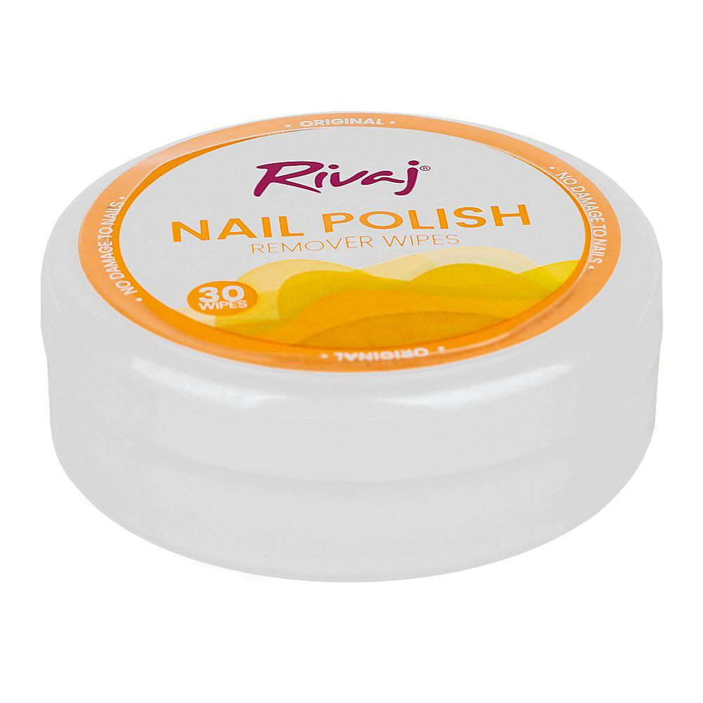 Picture of Rivaj Nail Polish Remover Wipes Orange 30Wipes