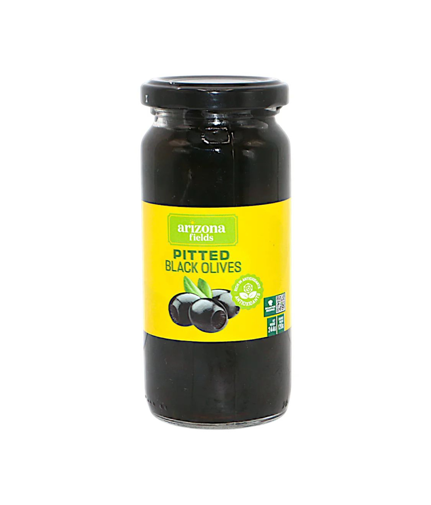 Picture of Arizona Fields Pitted Black Olives 244gm
