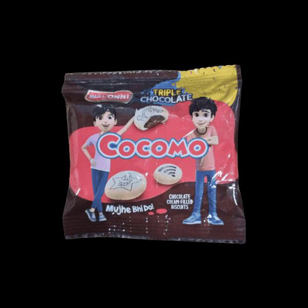 Picture of Bisconni Cocomo Tripple Chocolate Filled Biscuits 11gm