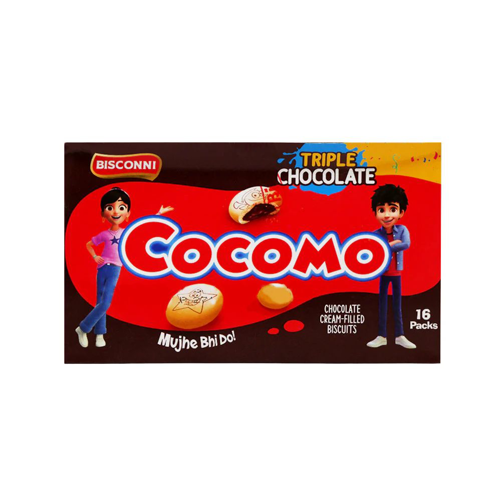 Picture of Bisconni Cocomo Tripple Chocolate Filled Biscuits 24.2gm