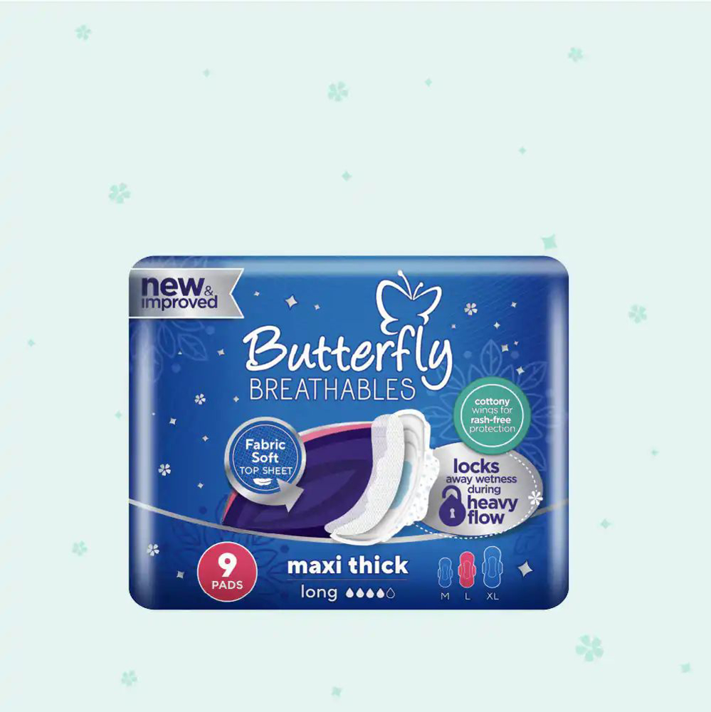 Picture of Butterfly Breathables Maxi Thick Long 9 Pads