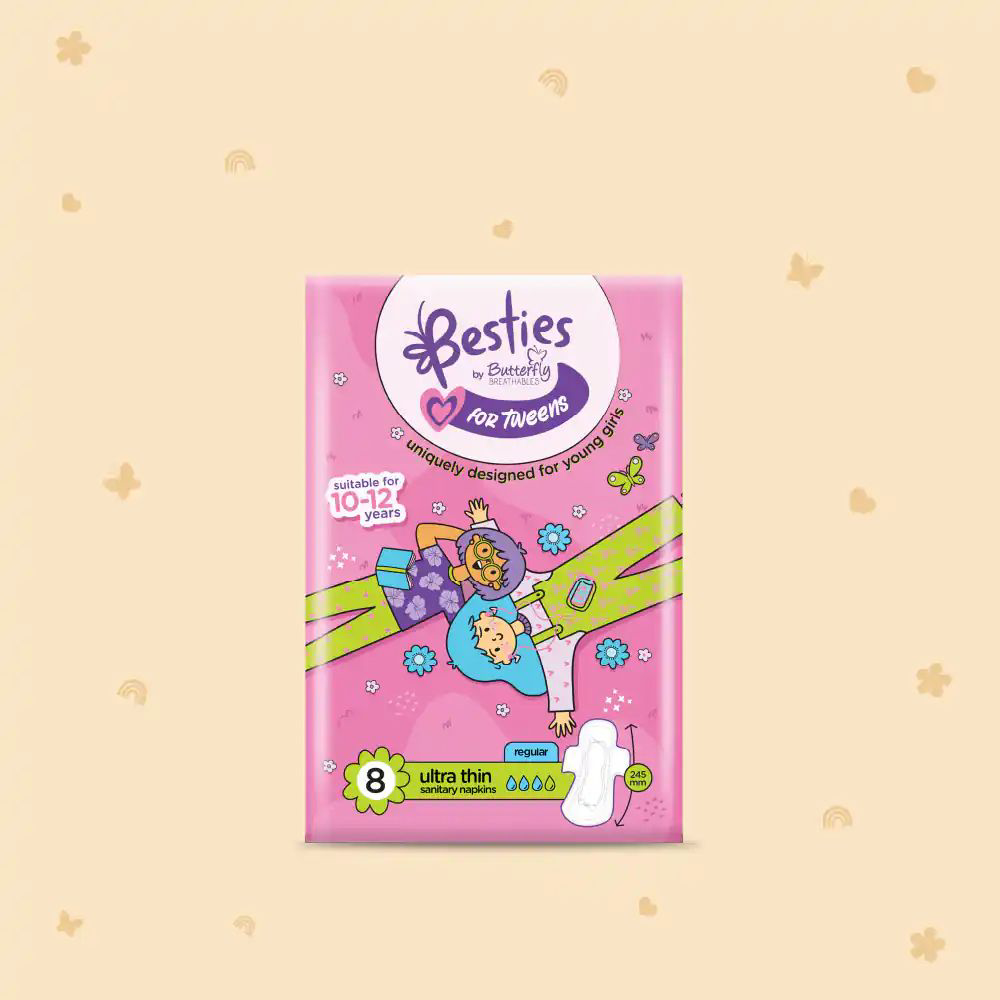 Picture of Butterfly Teens 8-12 Years Ultra 8pcs