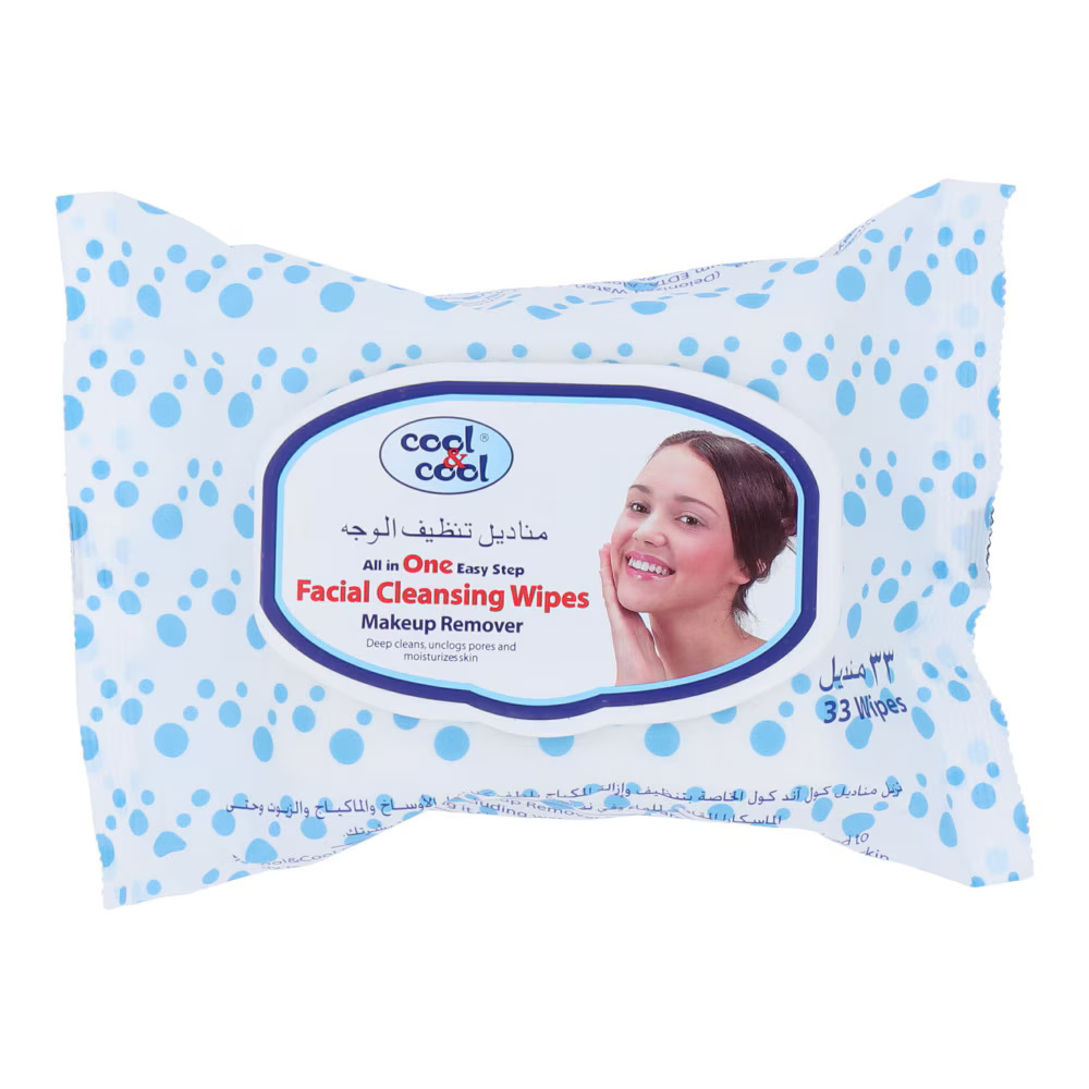 Picture of Cool & Cool Facial Cleansing Wipes 33pcs