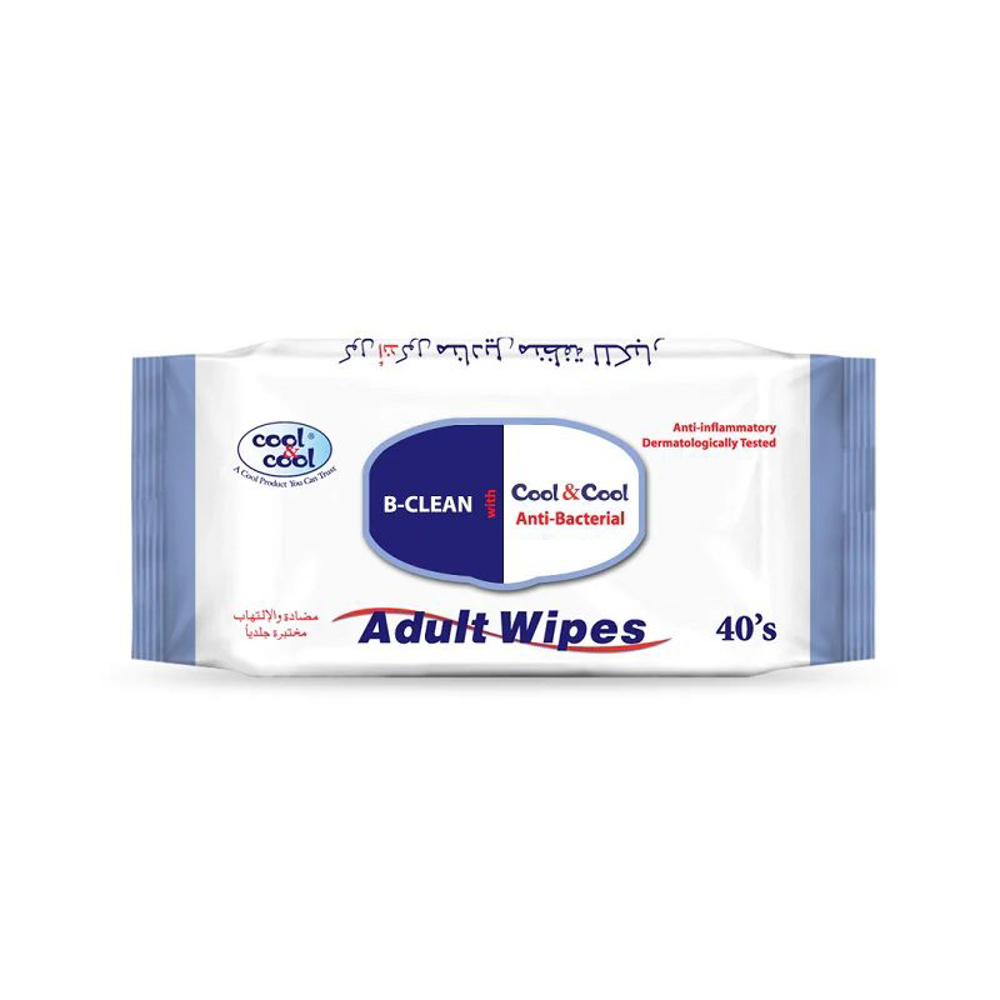 Picture of Cool & Cool B-clean Adult Wipes 40pcs