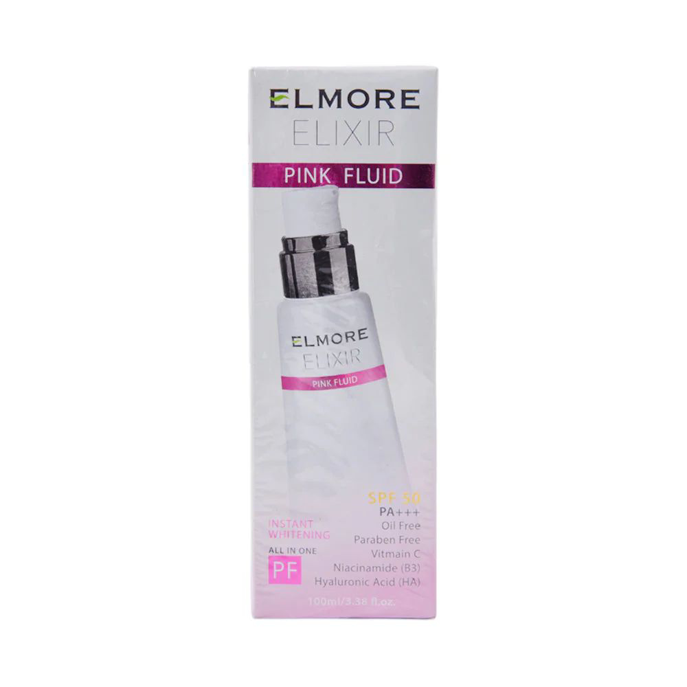 Picture of Elmore Pink Fluid Instant Glow Spf-50 Convenient Pump Tube 100ml