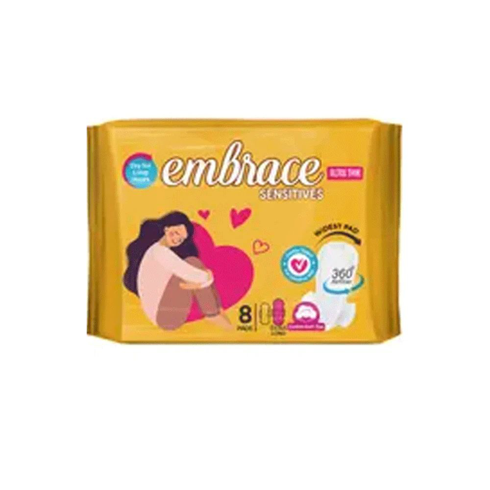 Picture of Embrace Sensitive Extra Soft Xl Ultra Thin 8 Pads
