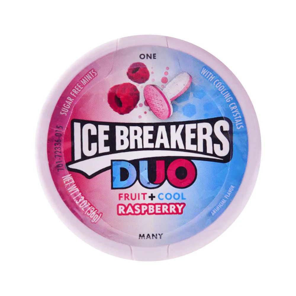 Picture of Ice Breaker Duo Fruit Ruspberry Candy Sour 36gm