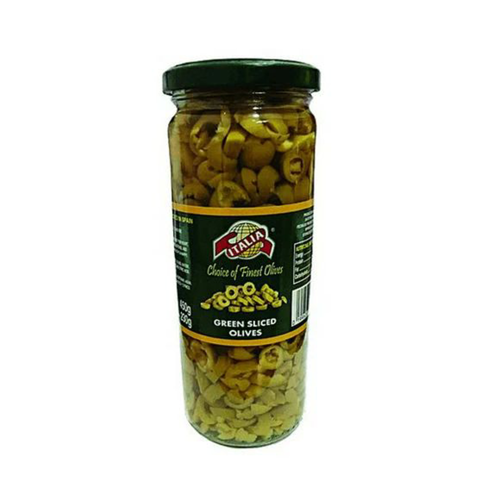 Picture of Italia Green Sliced Olives 230gm