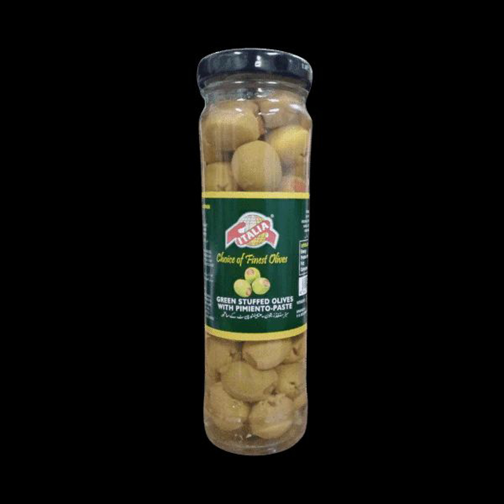 Picture of Italia Green Stuffed Olives 142gm