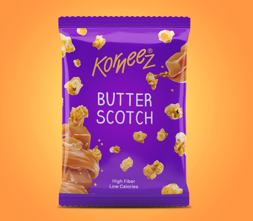 Picture of Korneez Butter Scotch Popcoran 45gm