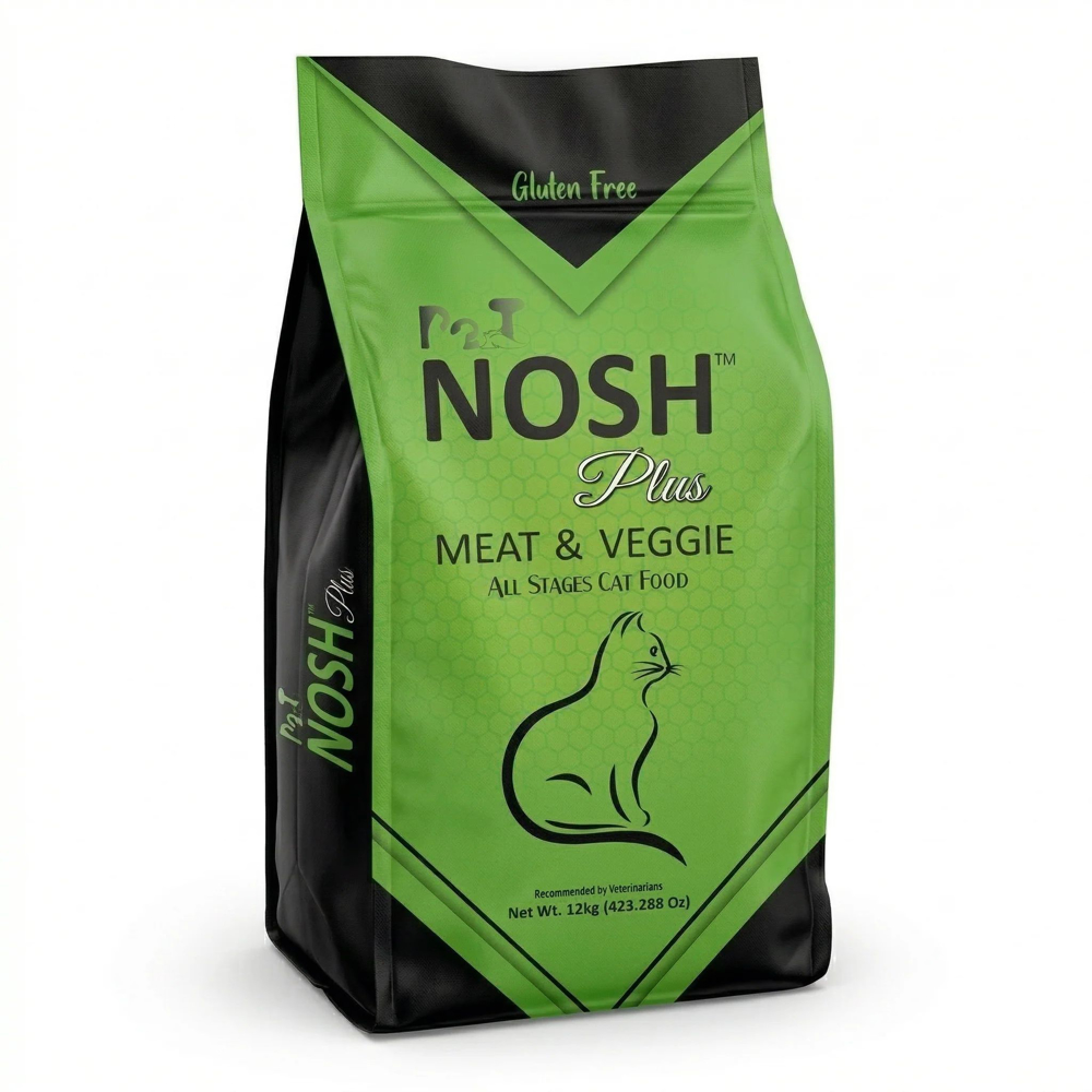 Picture of Nosh Plus Meat & Veggie Cat Food 400gm