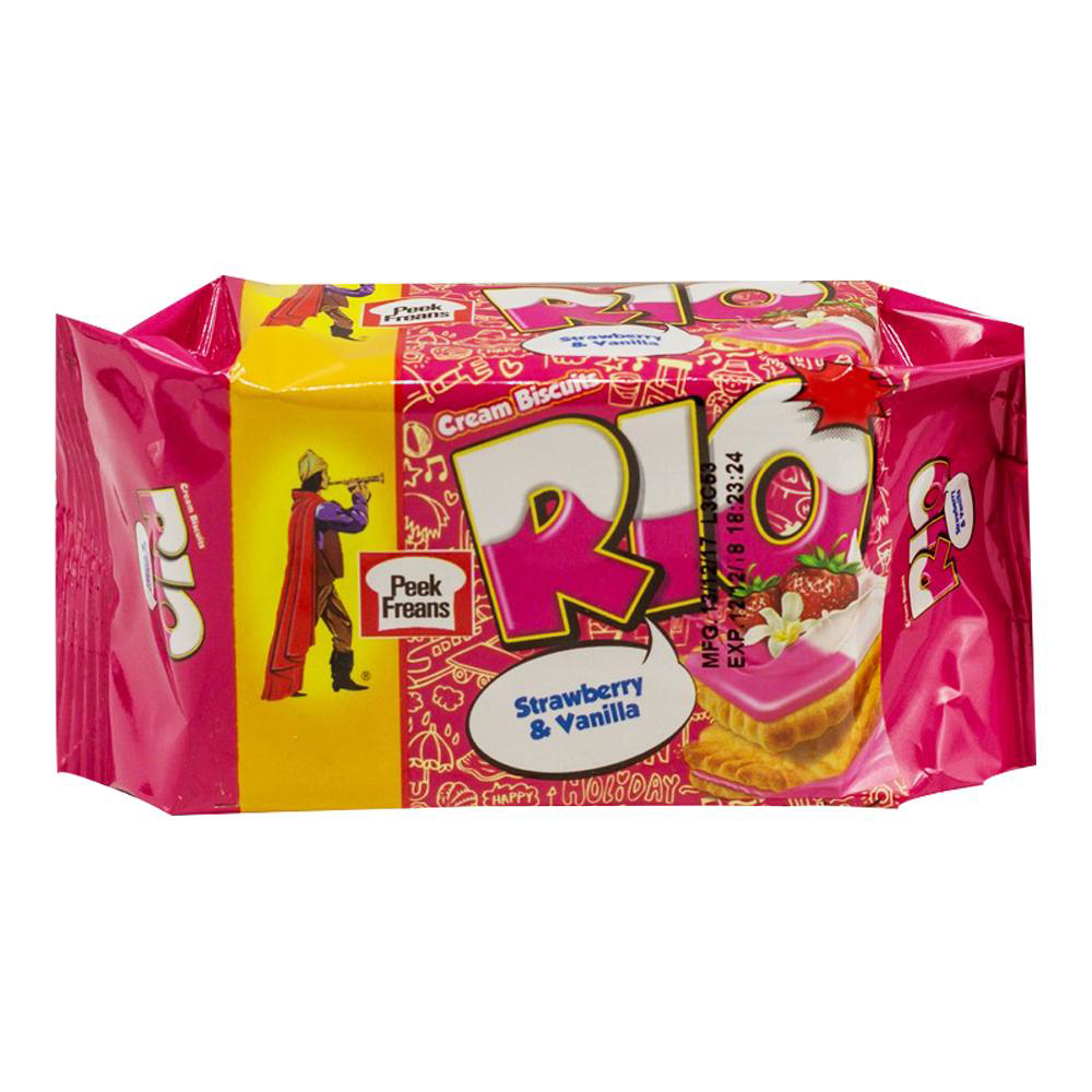 Picture of Peek Freans Rio Strawberry Vanilla Biscuit 42gm