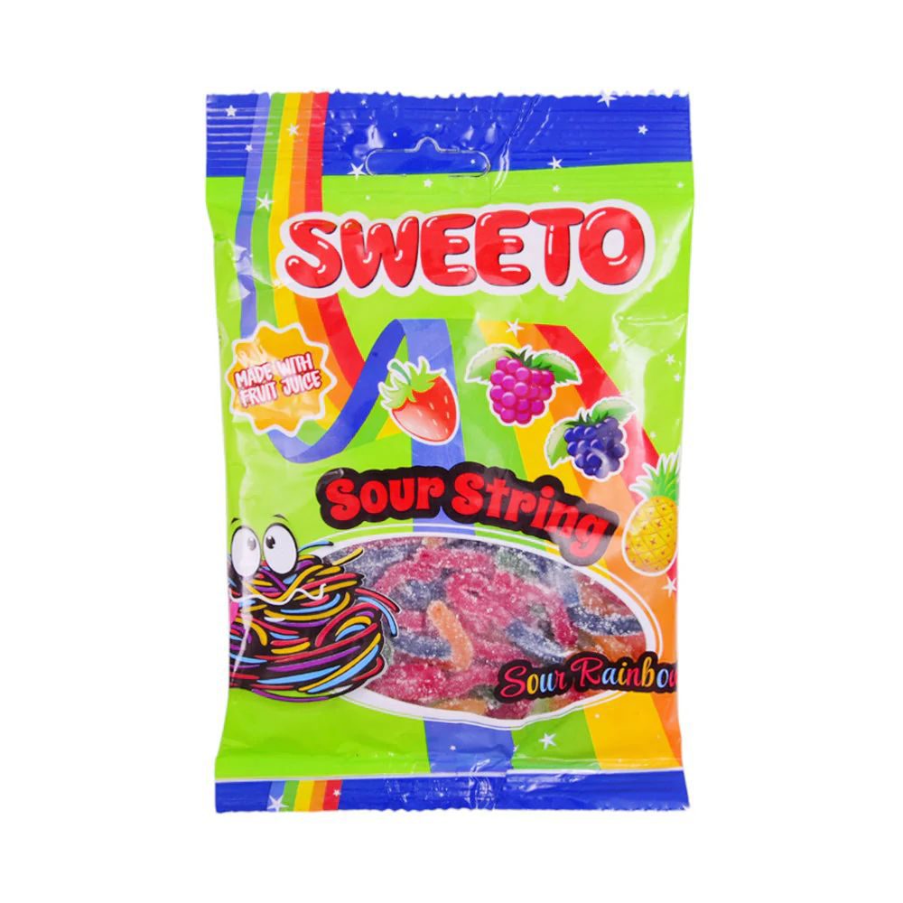 Picture of Sweeto Extra Sour Rainbow Belts Jelly 80GM