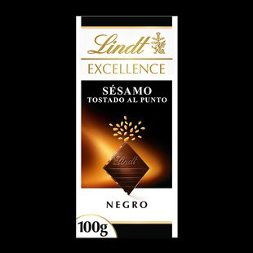 Picture of Lindt Excellence Sesamo Tostando Al Punto Negro Chocolate 100GM