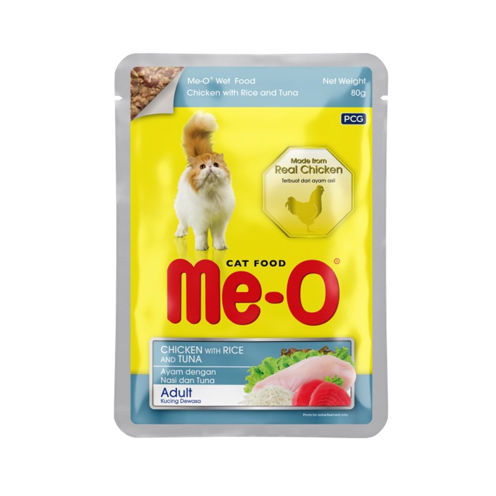 Picture of Me-O Cat Chicken With Rice & Tuna 80GM