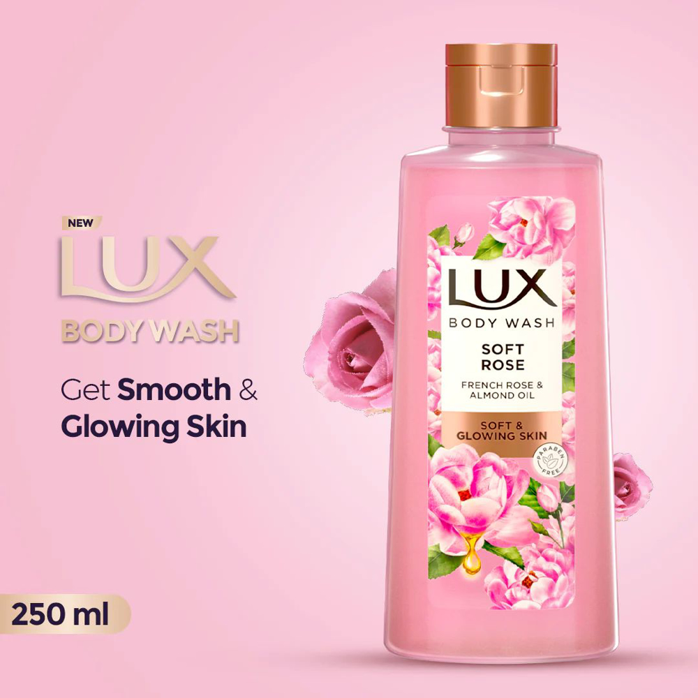 Picture of Lux Soft Rose Almond Oil Body Wash  250ML