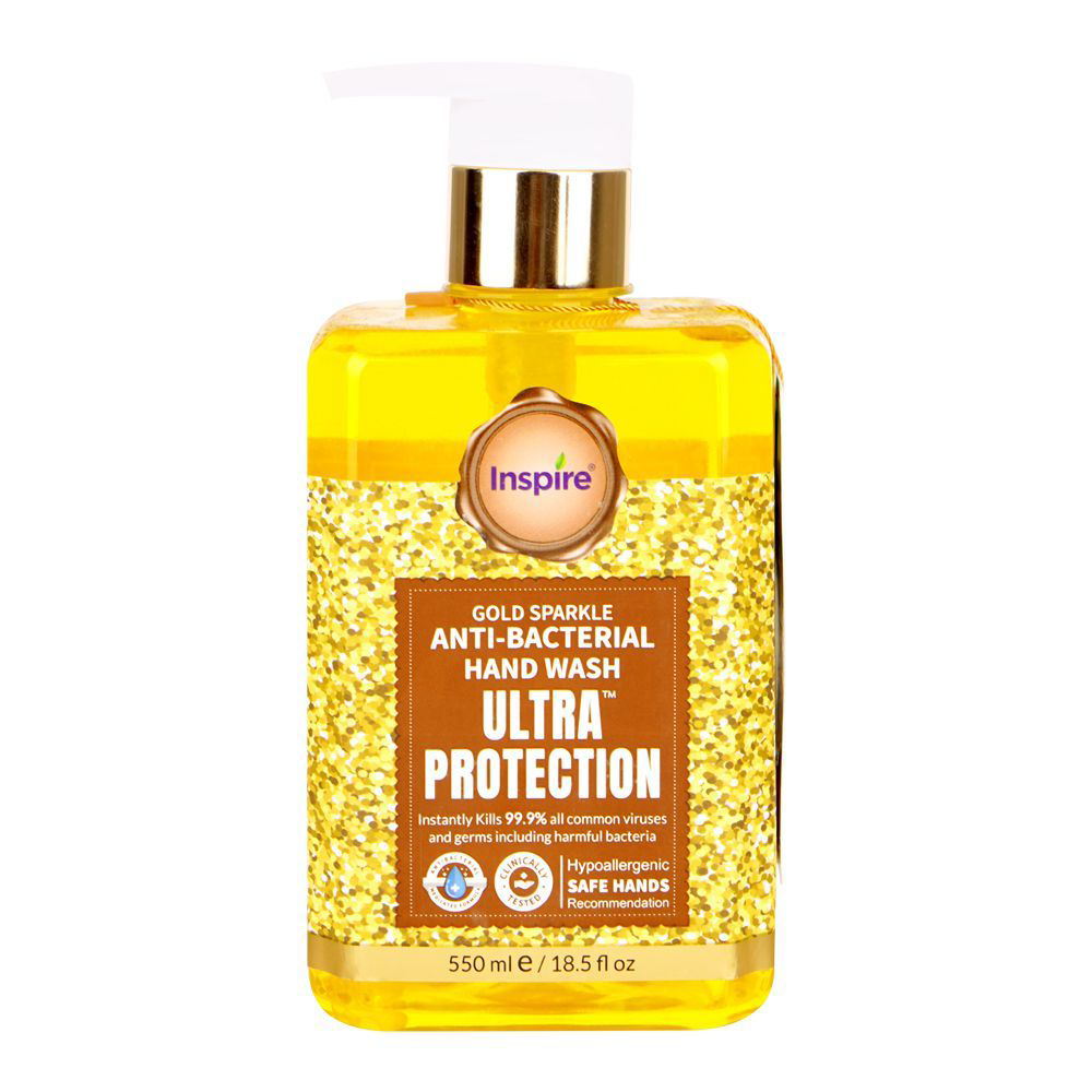Picture of Inspire Gold Sparkle Anti-Bacterial Hand Wash 550ML