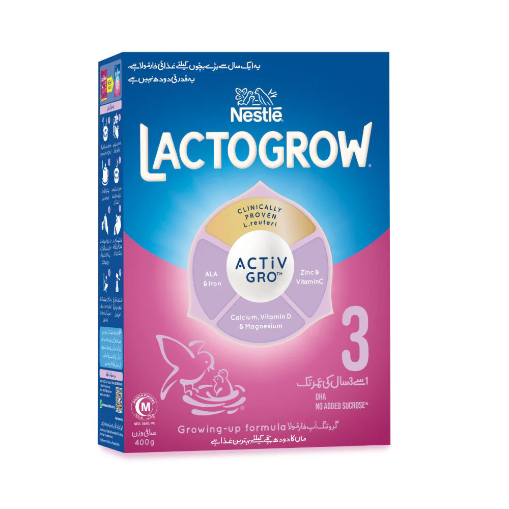 Picture of Nestle Lactogrow Activ Gro 3 400gm