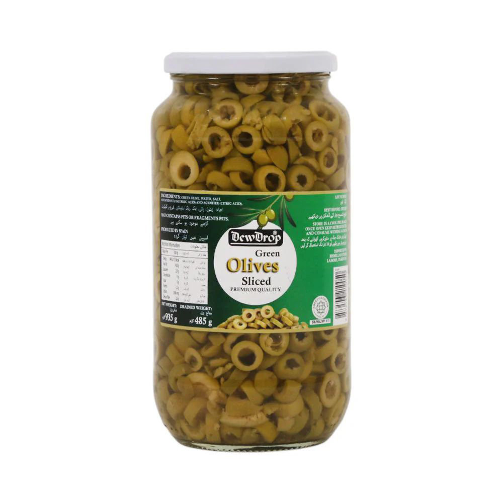 Picture of Dewdrop Green Sliced Olive 935gm