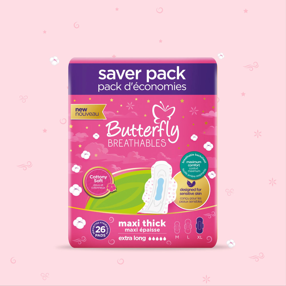 Picture of Butterfly Smooth & Dry Maxi Thick 26pcs