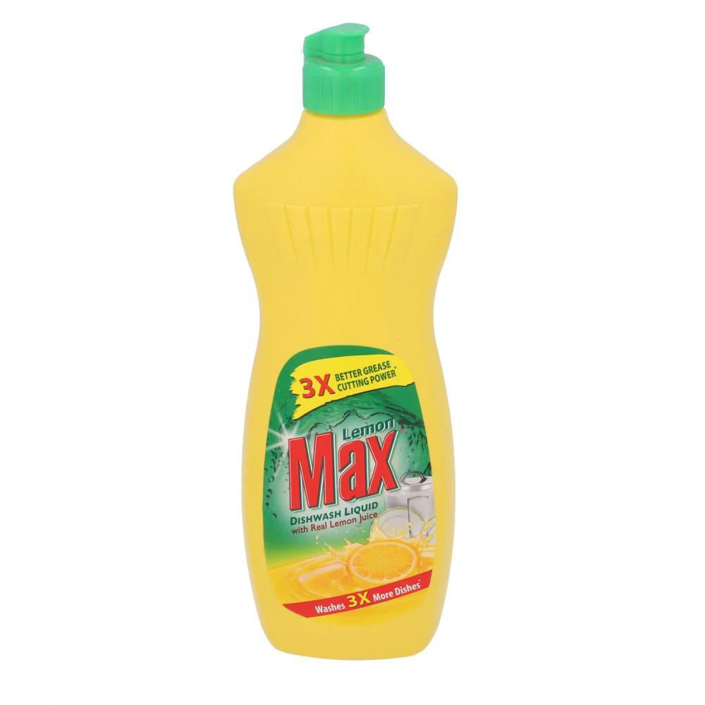 Picture of Lemon Max Dishwash Liquid With Real Lemon Juice 475ml