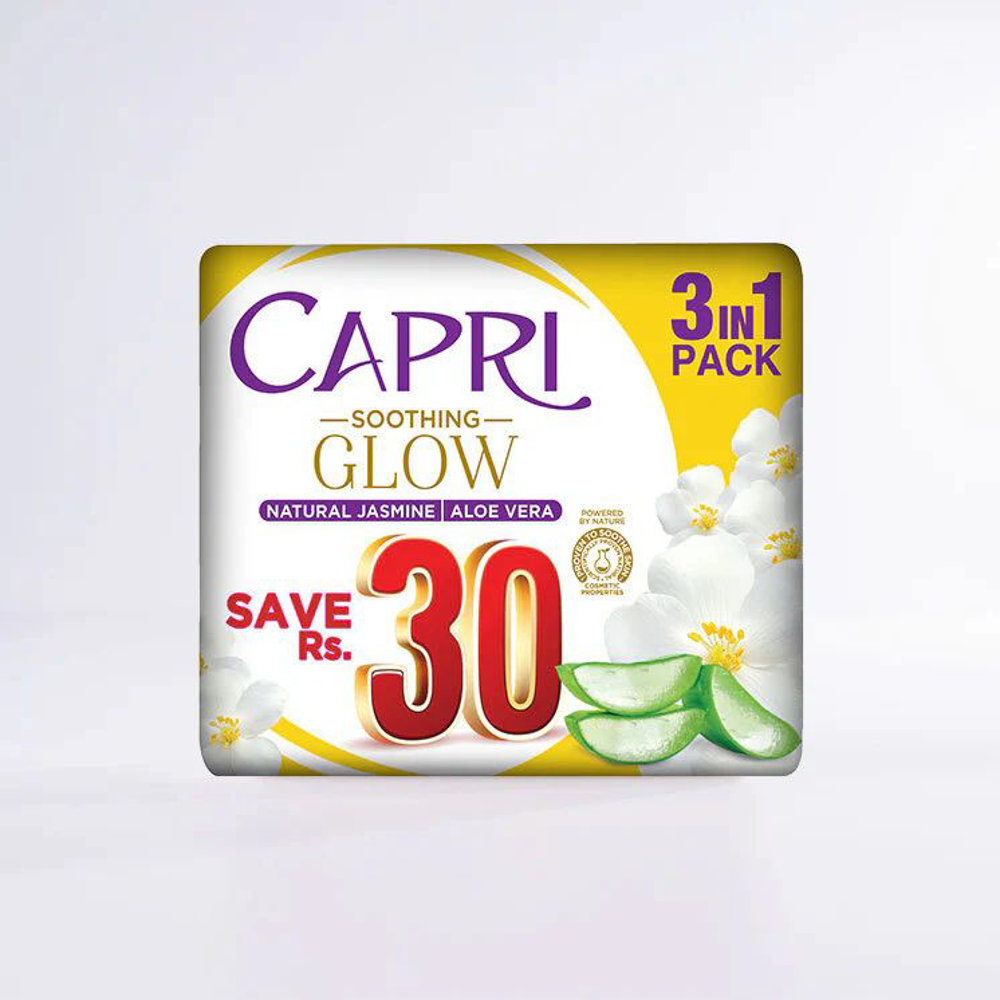 Picture of Capri Soothing Glow Aloe Vera Soap 3pcs 150gm