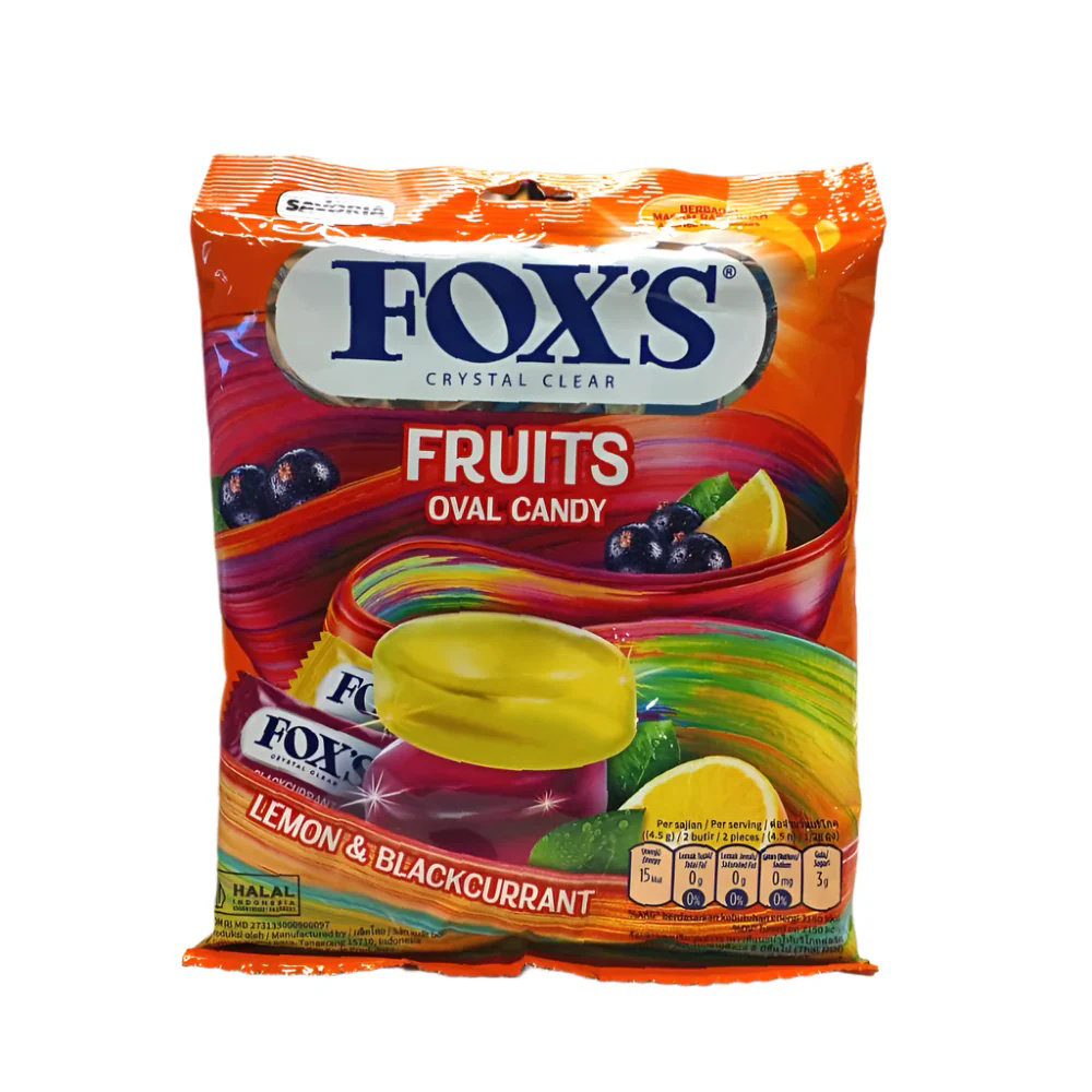Picture of Fox's Crystal Clear Fruits Oval Candy 125GM