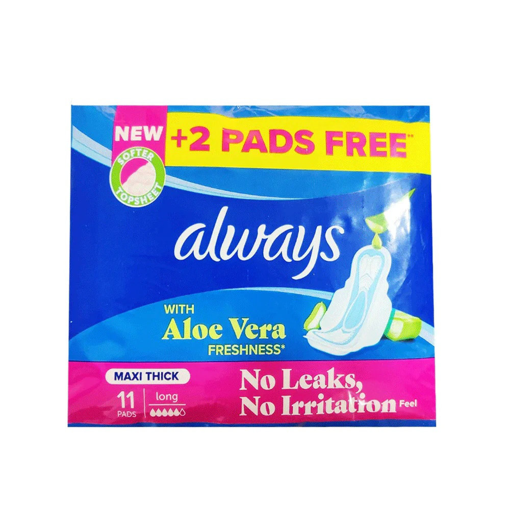 Picture of Always With Aloe Vera Maxi Thick Long 11Pads