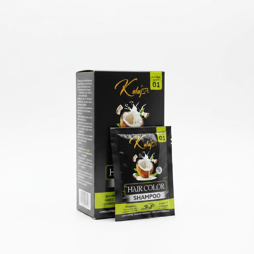 Picture of Kalaj Hair Color Shampoo 01 Natural Black 160ML