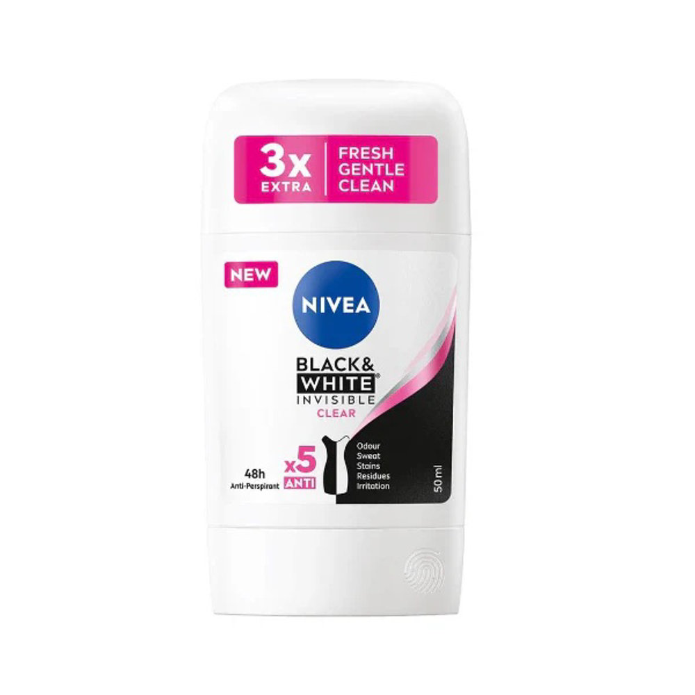 Picture of Nivea Black & White Invisible Deodorant Stick 50ML GER